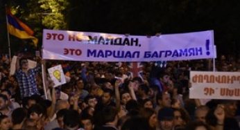 Инициаторы протеста покинули проспект Баграмяна