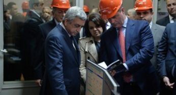 Президент совершил рабочую поездку в Сюникскую область