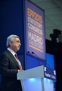 Cерж Саргсян принял участие в съезде Европейской народной партии
