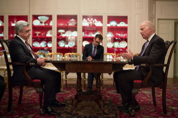 Президент Серж Саргсян встретился с вице-президентом США Джозефом Байденом
