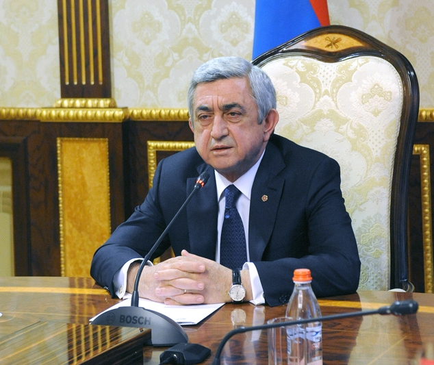 Президент Серж Саргсян: «Республика Армения полноценно выполнит свою обязанность в плане обеспечения безопасности населения Нагорного Карабаха»