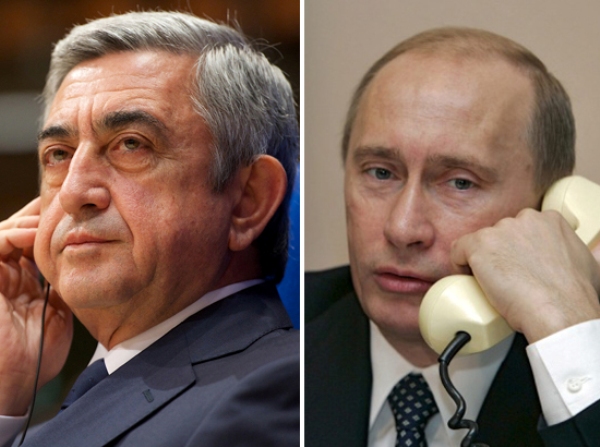 Президенты Армении и России обсудили ситуацию в зоне нагорно-карабахского конфликта