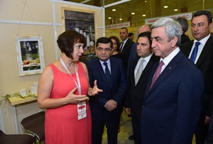 Президент посетил выставку “Произведено в Армении-2016”