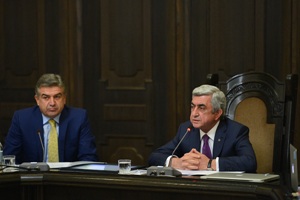 Президент Серж Саргсян встретился с членами нового правительства