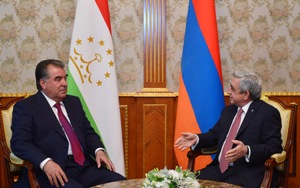 Президенты Армении и Таджикистана обсудили двустороннее сотрудничество