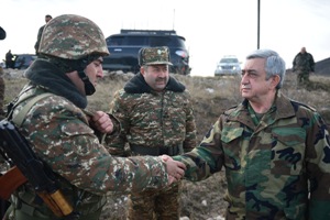 Президенты Армении и Арцаха посетили военные части Армии обороны НКР