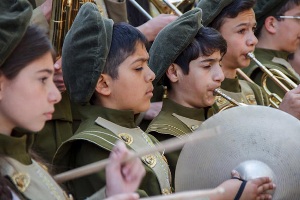 Победный майский дух поддержали духовые оркестры