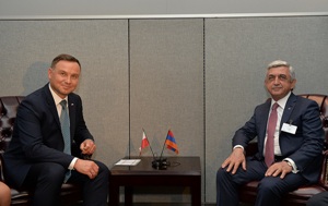 Главы Армении и Польши сверили часы двустороннего сотрудничества