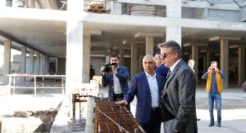 Посещение стройплощадки гостиничного комплекса “Двин”