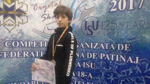 Юный фигурист победил на турнире в Румынии