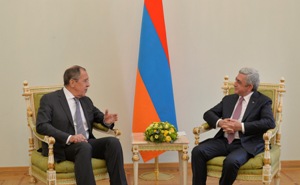 Президент Серж Саргсян принял министра иностранных дел РФ Сергея Лаврова
