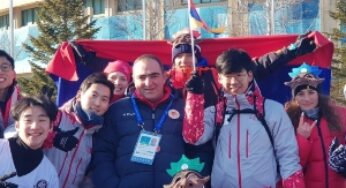 В Пхёнчхане реет армянский триколор