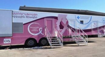Началась перевозка мобильного маммографа