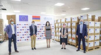 ЕС и ВОЗ отправили в Армению 28 тыс. защитных костюмов и 20 тыс. масок №95