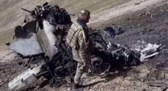 МО Армении опубликовало фотографии фрагментов армянского истребителя, сбитого турецким F-16