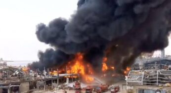 Новый пожар в порту Бейрута