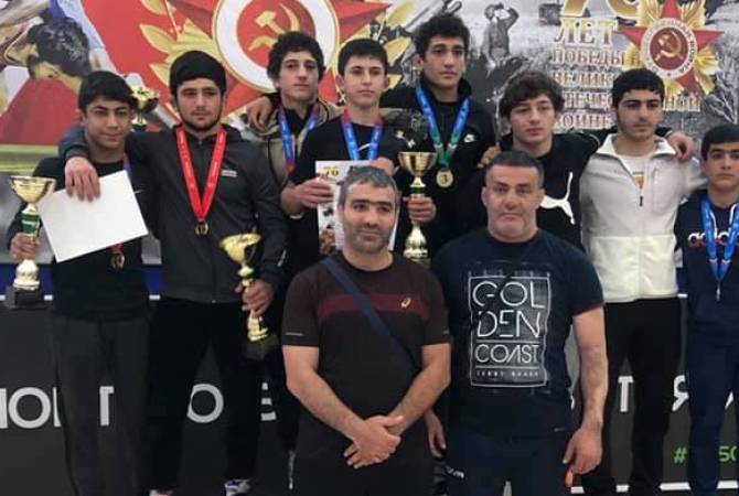 Юные армянские борцы завоевали 4 золотые медали на международном турнире