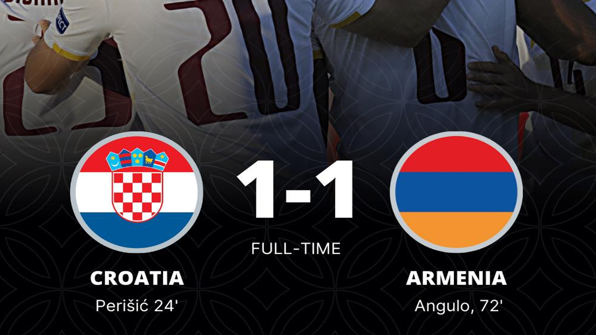 Сборные Армении и Хорватии сыграли вничью в первой очной встрече в своей истории
