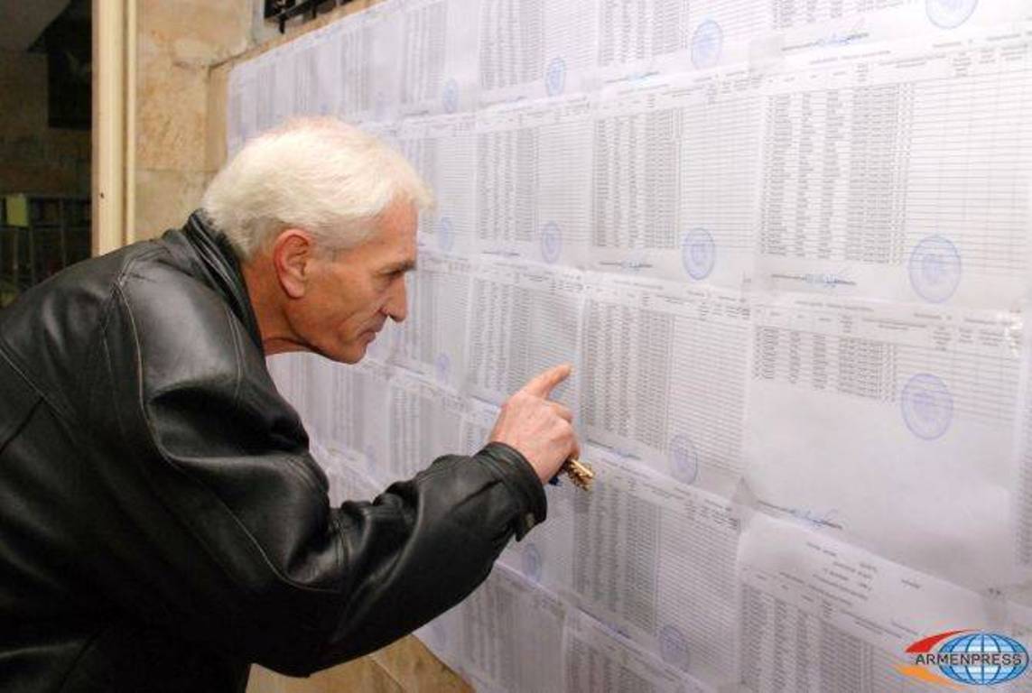 В регистре избирателей Армении — 2.581.093 граждан