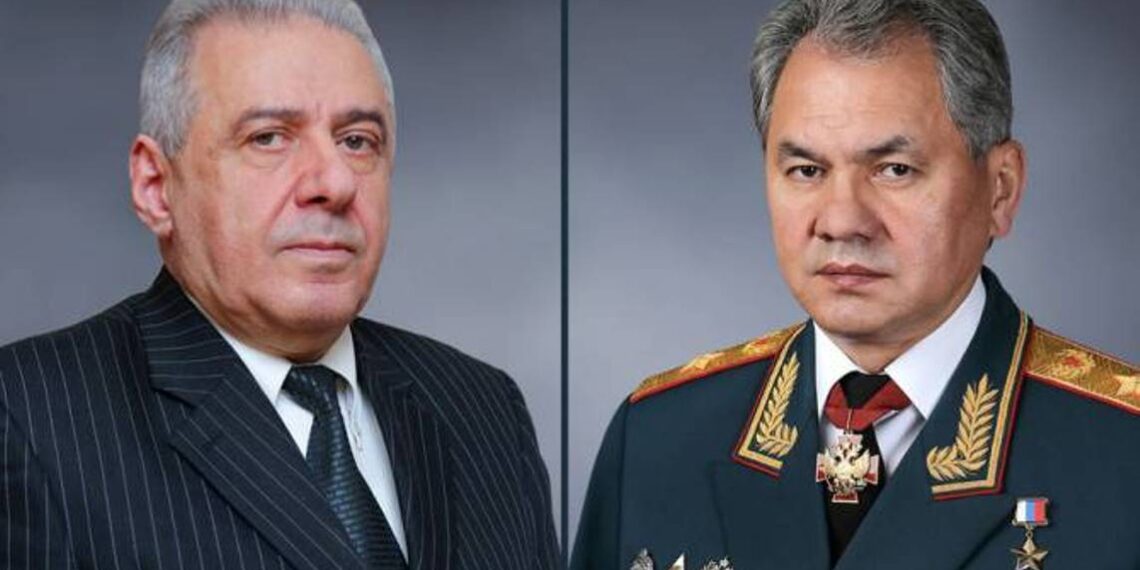 Вагаршак Арутюнян и Сергей Шойгу обсудили ситуацию на армяно-азербайджанской границе