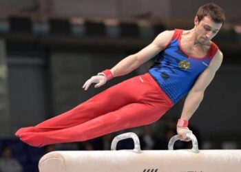 А на гимнастическом коне Артур Давтян не преуспел