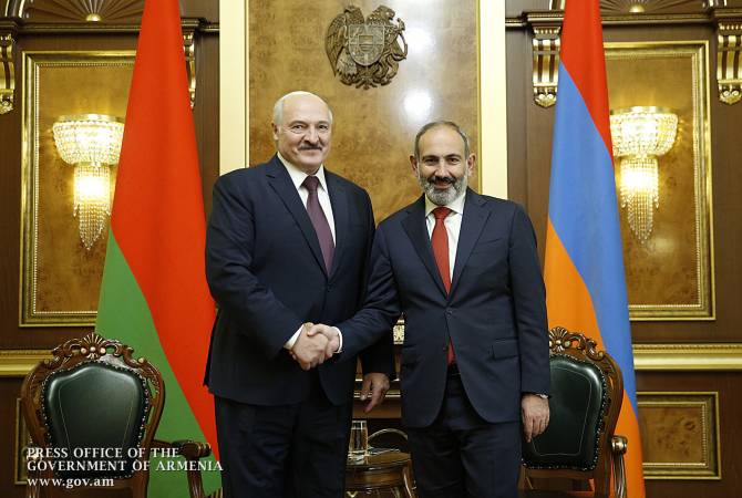 Лукашенко поздравил Пашиняна с назначением премьер-министром Республики Армения