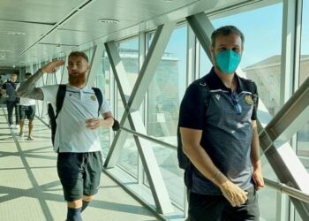 Сборная Армении по футболу выехала в Скопье