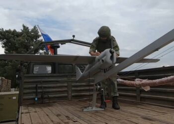 Российские миротворцы в Арцахе провели объективный мониторинг ситуации с применением БПЛА «Орлан-10»