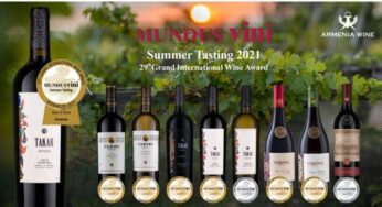 Армянские виноделы с Международного конкурса MUNDUS VINI 2021 вернулись с 9 медалями
