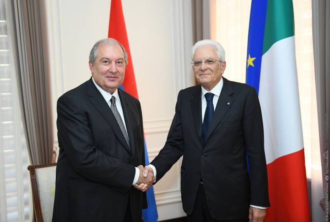 Италия уверена в будущем отношений с Арменией: президент Италии поздравил Армена Саргсяна