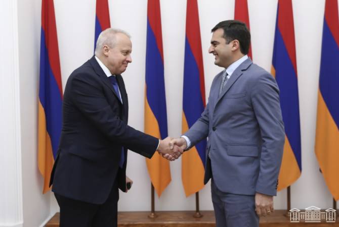 Акоп Аршакян и посол РФ в Армении обсудили вопрос мирного урегулирования карабахского конфликта