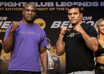 58-летний Эвандер Холифилд сразится с 44-летним Витором Белфортом 11 сентября во Флориде. Аманда Уэсткотт, Бойцовский клуб Триллер