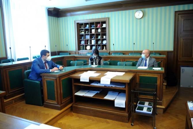 Арман Егоян встретился с председателями комитетов по иностранным делам парламента Италии