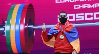 Молодежная сборная Армении — первая на чемпионате Европы по тяжелой атлетике
