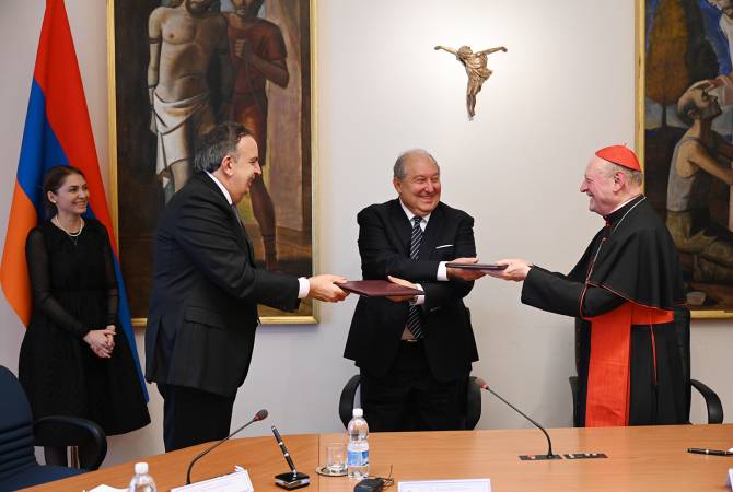 Между Арменией и Святым Престолом подписан меморандум о сотрудничестве в сфере культуры