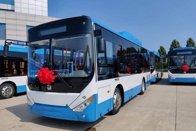 Новые китайские автобусы будут обслуживать 17 маршрутов в Ереване