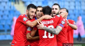 Сборная Армении по футболу в рейтинге ФИФА сохранила свои позиции