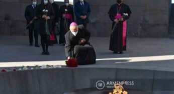 Заместитель госсекретаря Святого Престола по общим вопросам в Цицернакаберде воздал дань памяти жертв Геноцида армян