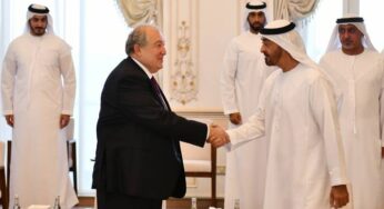 Президент Армении встретился с наследным принцем Абу-Даби, шейхом Мохаммед бин Зайед аль Нахайяном