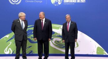 Армен Саркисян прибыл в Глазго для участия в Международной конференции по изменению климата