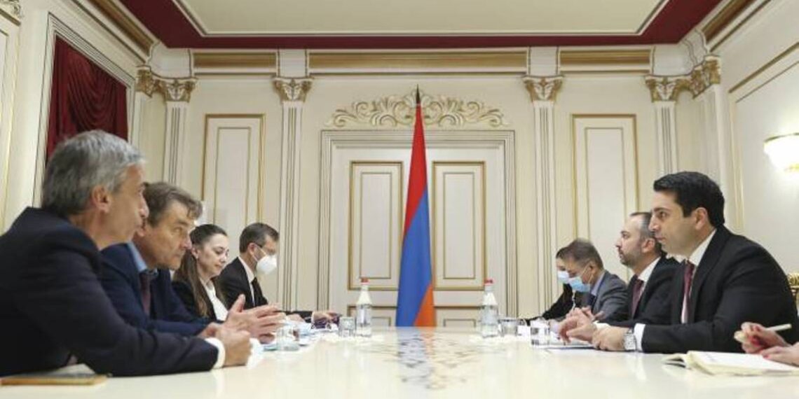 Ален Симонян принял содокладчиков мониторинговой комиссии ПАСЕ по вопросам Армении