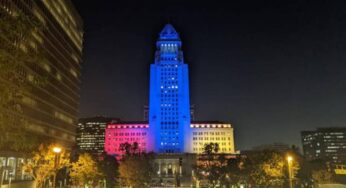Здание мэрии Лос-Анджелеса осветилось цветами армянского триколора
