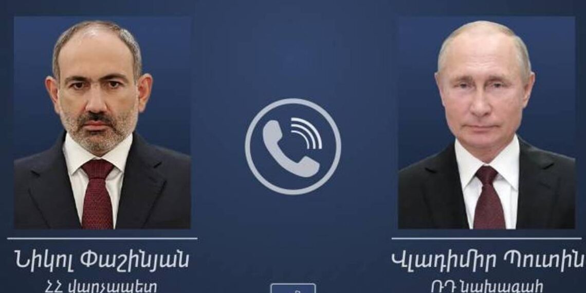 Путин и Пашинян обсудили ситуацию на армяно-азербайджанской границе