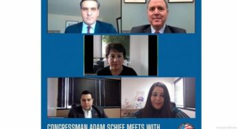 Арман Татоян представил конгрессмену США Адаму Шиффу вопрос армянских пленных в Азербайджане