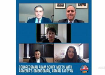 Арман Татоян представил конгрессмену США Адаму Шиффу вопрос армянских пленных в Азербайджане