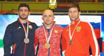 Арман Андреасян завоевал золотую медаль на Чемпионате мира по борьбе среди военнослужащих