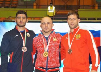 Арман Андреасян завоевал золотую медаль на Чемпионате мира по борьбе среди военнослужащих