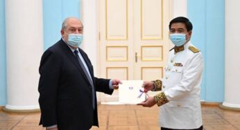Президент Армении принял верительные грамоты новоназначенного посла Камбоджи