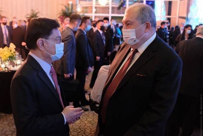 Армен Саргсян и вице-премьер Сингапура обсудили возможности расширения сотрудничества