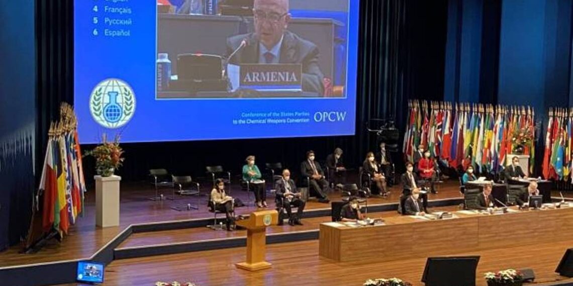 Армения заявила на конференции КЗХО о применении Азербайджаном химоружия против Арцаха